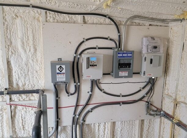 constant pressure systems installed on a wall in basement